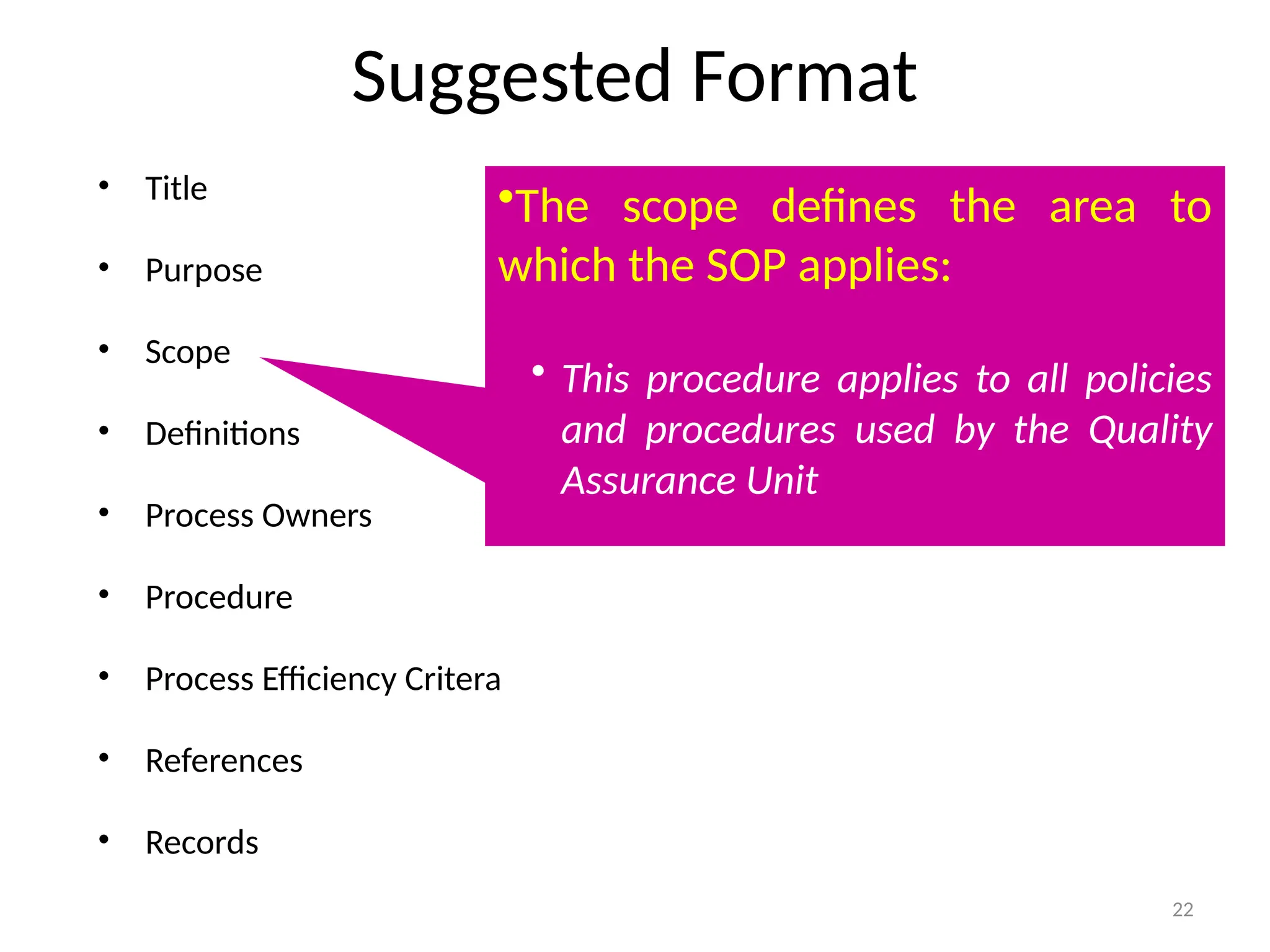 Documentation and SOP requirements. How to format a SOP. Importance of ...