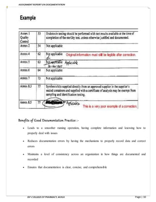 Documentation assignment | DOCX