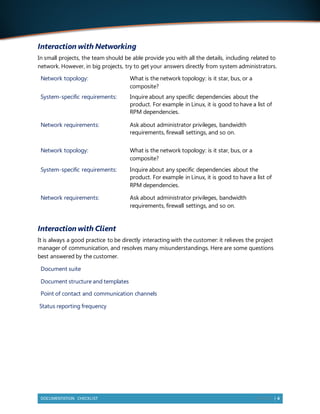 Documentation Checklist | PDF