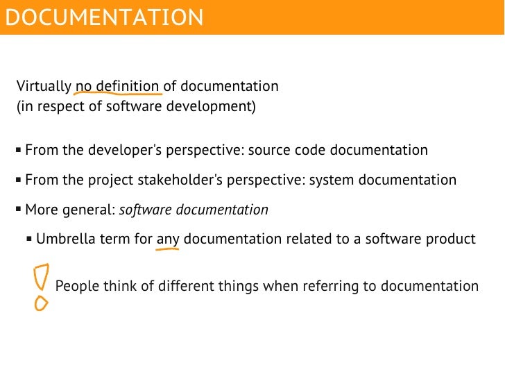 Documentation in the agile software development process