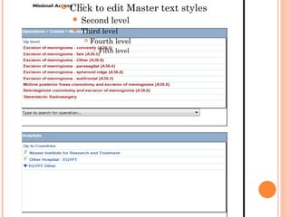    Click to edit Master text styles
     Second       level
       Third level
          Fourth level

              Fifth level
 