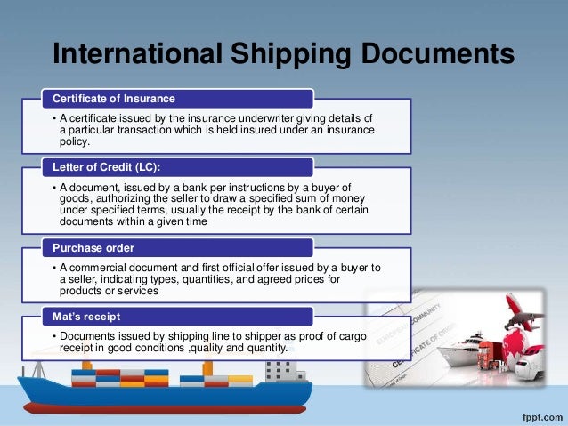 Documentation Process In International Trade Transportation