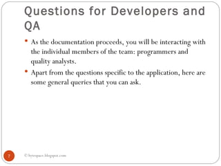 Documentation Questionnaire | PPS