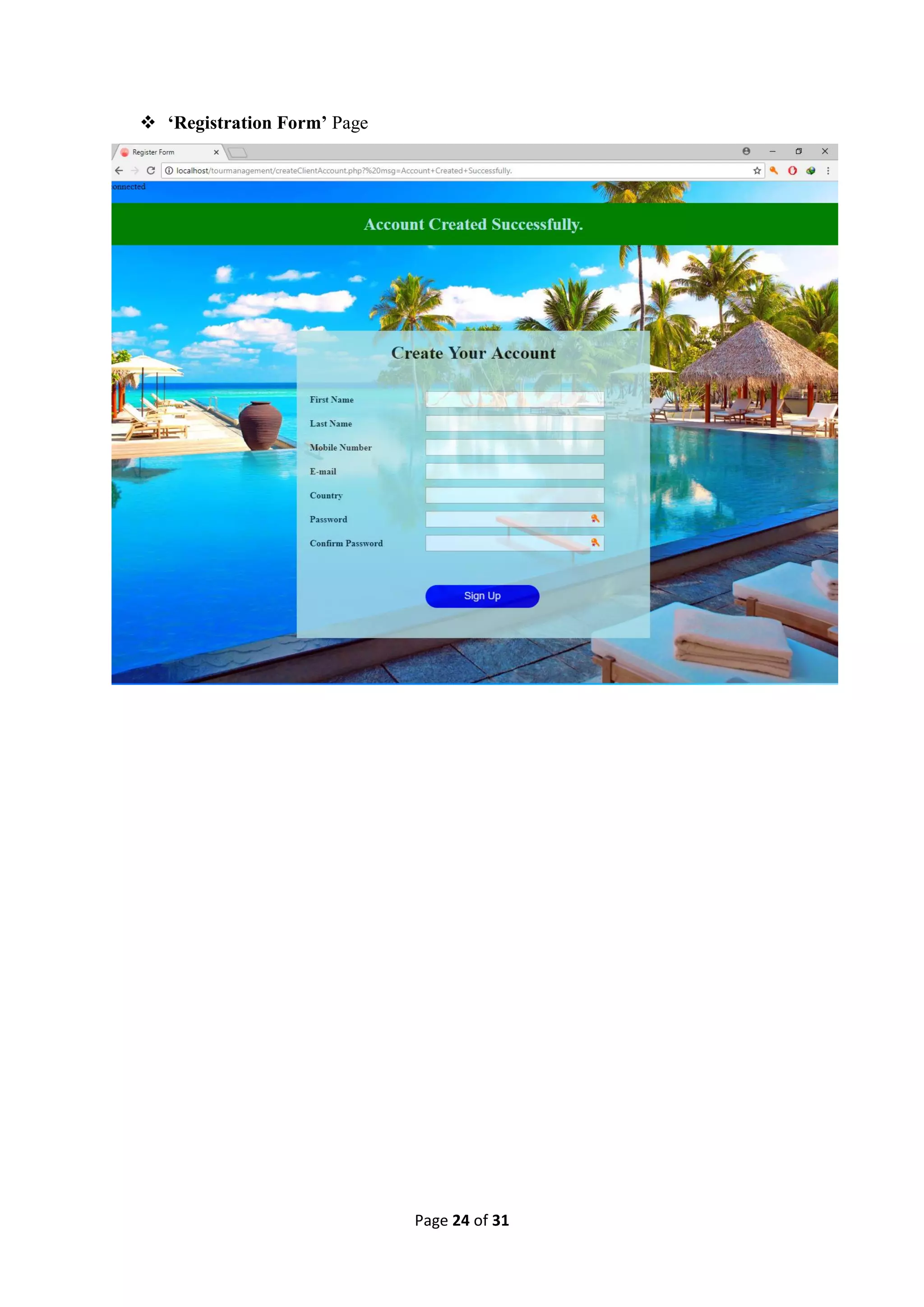 tour management system | PDF