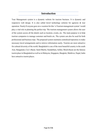 tour management system | PDF