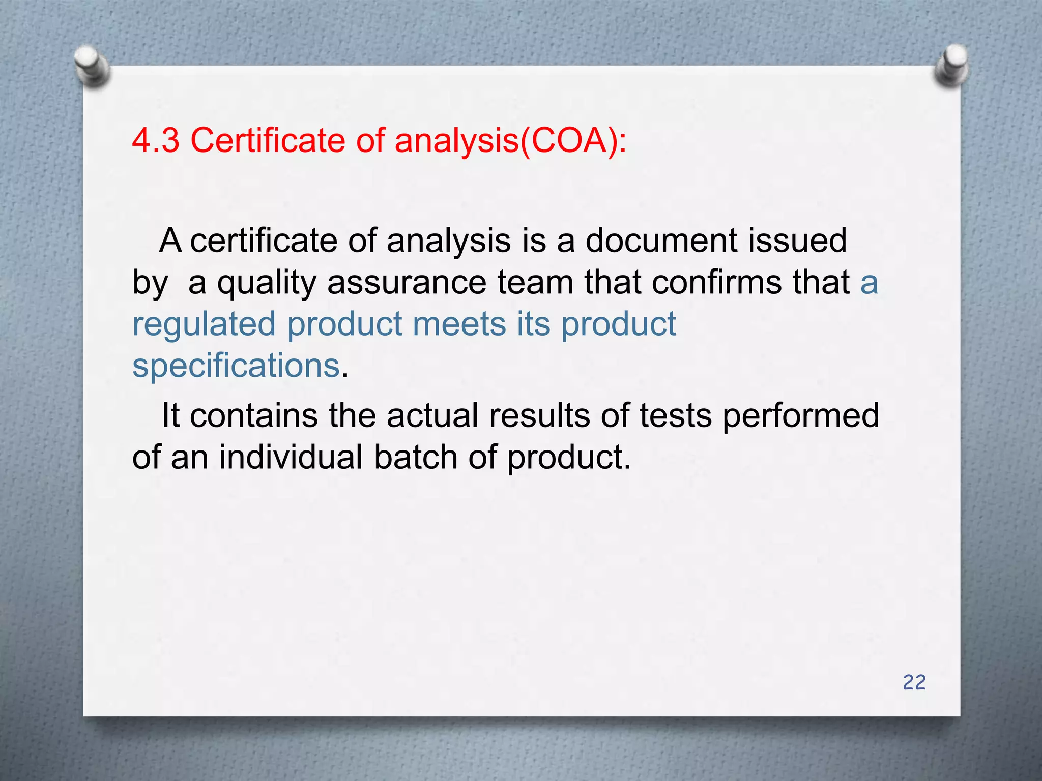 Documentation with respect to release of finished pharmaceutical ...