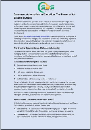 Document Transcript For Automation Document Automation in Education and The Power of AI-Based Solutions.pdf