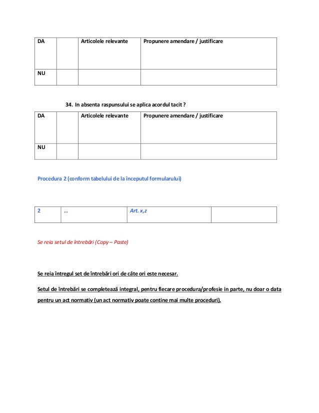 Documente de informare anexa nr 1 - formular de evaluare