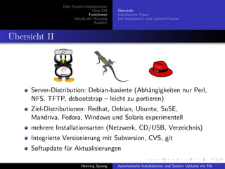 Einführung in FAI - Fully Automatic Installation
