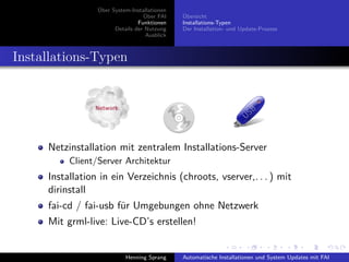 Einführung in FAI - Fully Automatic Installation