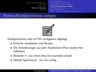 Einführung in FAI - Fully Automatic Installation