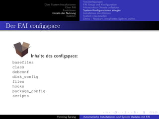 Einführung in FAI - Fully Automatic Installation