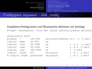 Einführung in FAI - Fully Automatic Installation