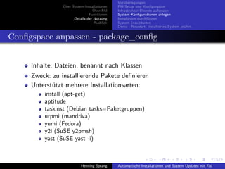 Einführung in FAI - Fully Automatic Installation