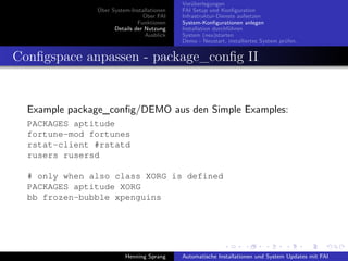 Einführung in FAI - Fully Automatic Installation