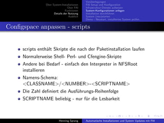 Einführung in FAI - Fully Automatic Installation