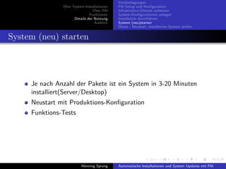 Einführung in FAI - Fully Automatic Installation