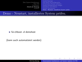 Einführung in FAI - Fully Automatic Installation
