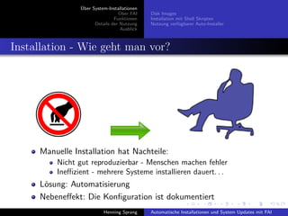 Einführung in FAI - Fully Automatic Installation