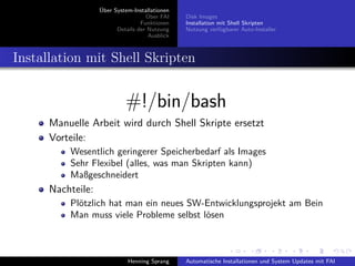 Einführung in FAI - Fully Automatic Installation