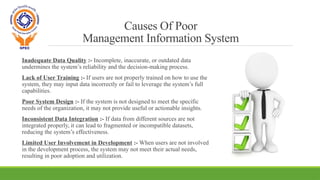 Poor System Management Information Systems Ppt College Viva Presentation | PPT
