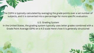 GRADING SYSTEM OF US AND INDIA AS COMPARISON | PDF