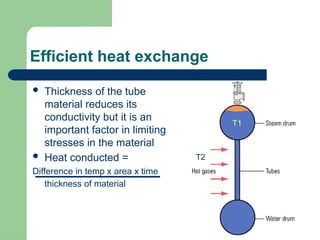 example of the through‐thickness temperature... Types of boilers and their stress formation | PPTX