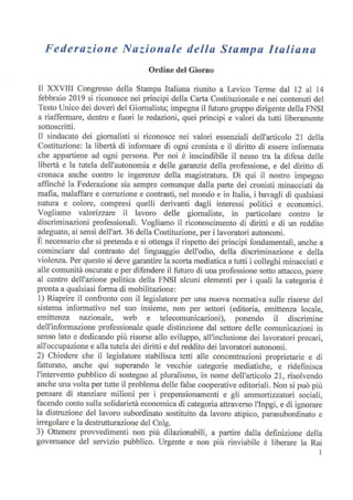 Congresso Levico Terme - FNSI 