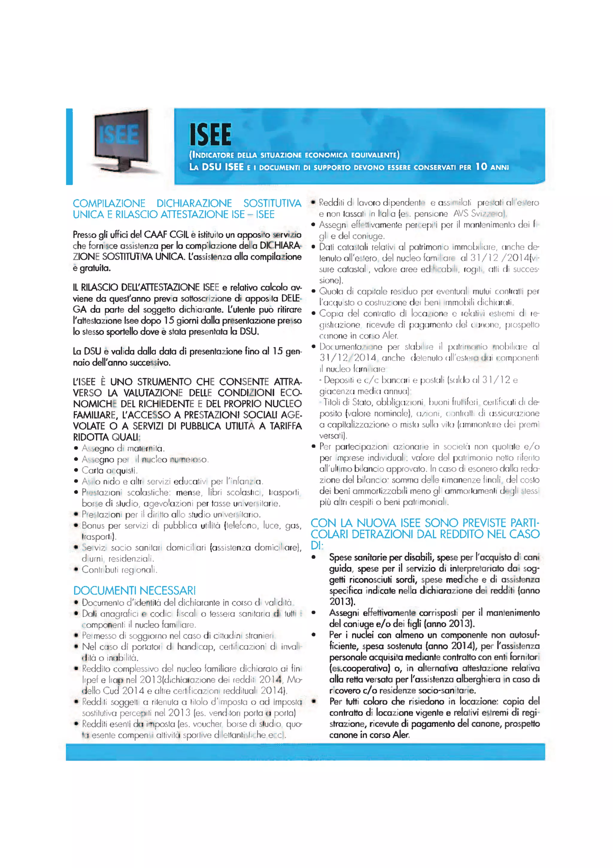 Fidarsi è bene, CAAF CGIL è meglio.