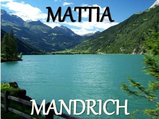 MATTIA
MANDRICH
MATTIA
MANDRICH
 