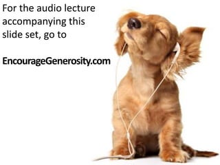 What about
documenting
gifts of
property?
 