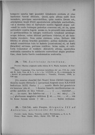 Documenti relativi alla storia di Venezia anteriori al Mille (a cura di ...