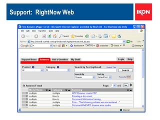 Support:  RightNow Web 
