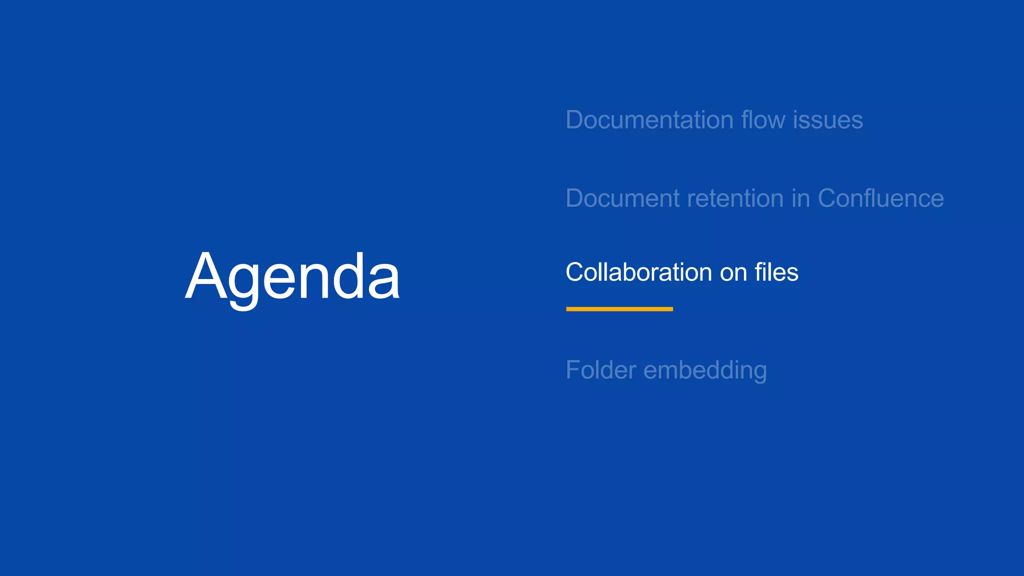 Agenda Collaboration on files
 