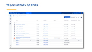 TRACK HISTORY OF EDITS
 