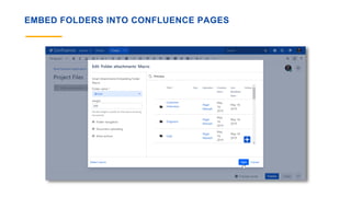 EMBED FOLDERS INTO CONFLUENCE PAGES
 