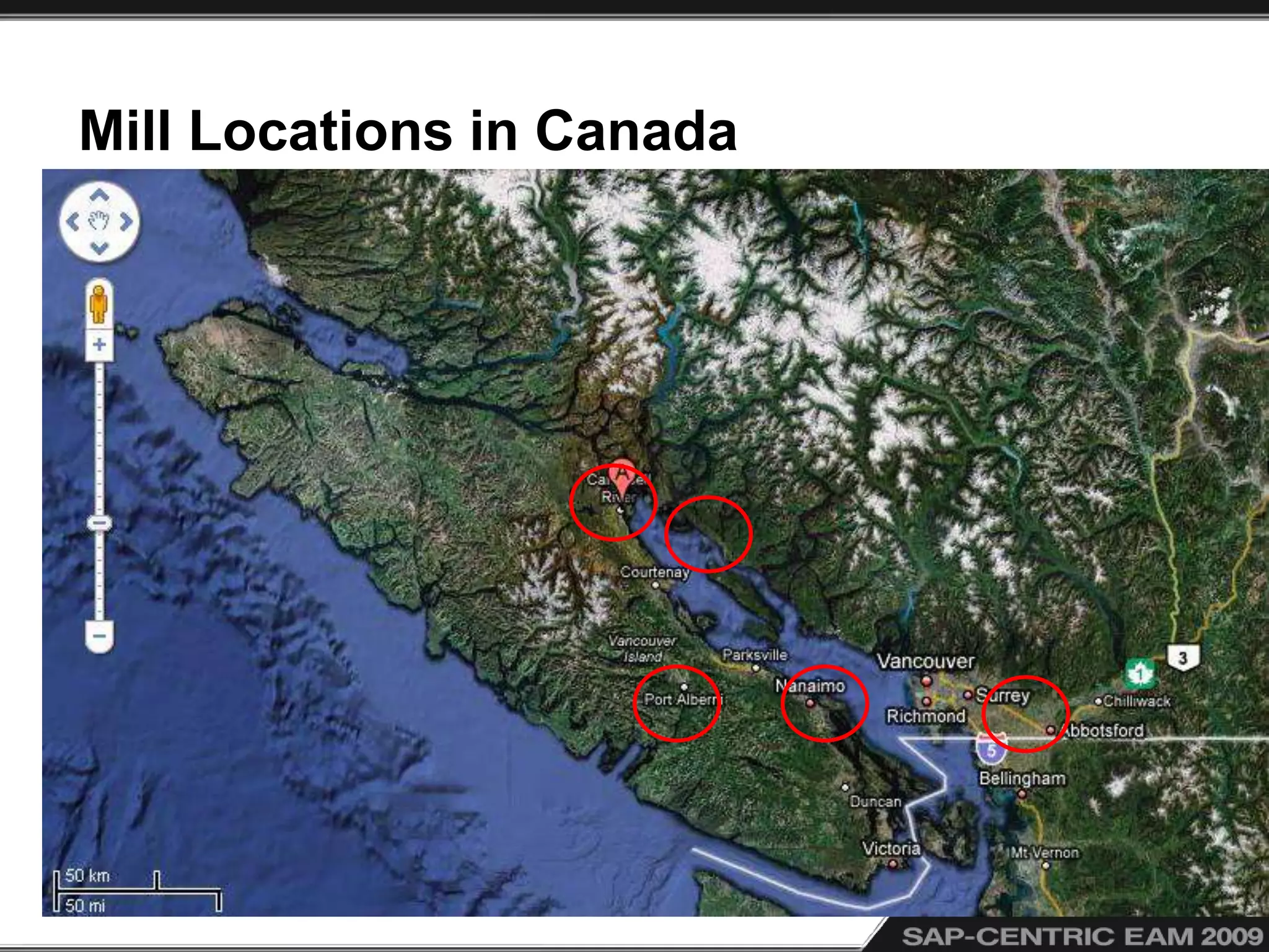 Mill Locations in Canada
 