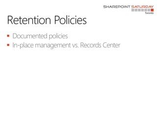 Retention Policies


 