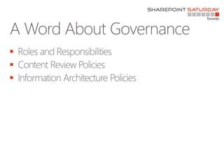 A Word About Governance



 
