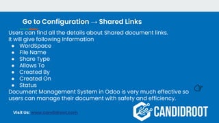 Odoo Document Management System Process | PPTX