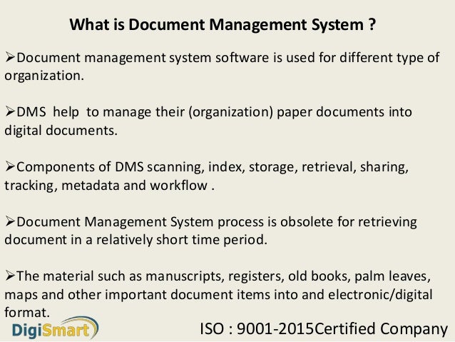 What Is Mean By Document Management System Software