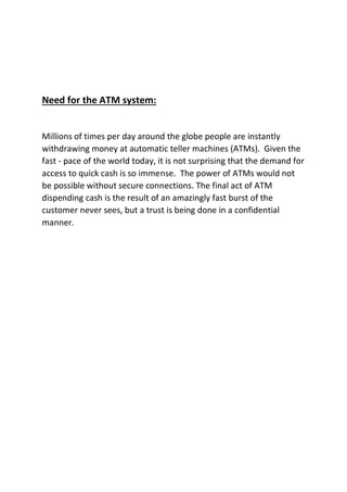 Document Atm machine using c language mini project.pdf