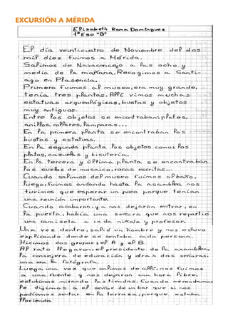 EXCURSIÓN A MÉRIDA
 