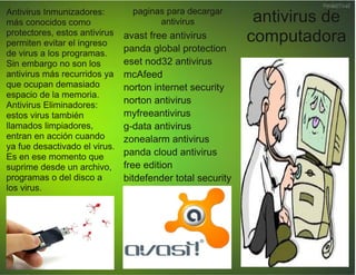 triptico de los antivirus informaticos