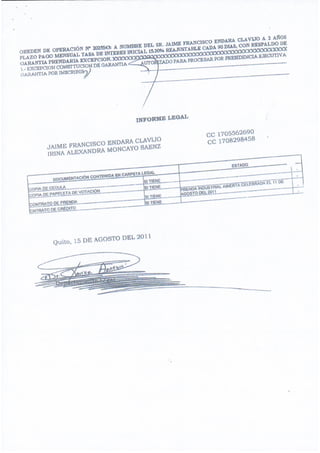 W
3ffisre"ffiüili ^ffi*.#m-fárn ffiffi¿**am^clAErEcurIvA
oRTDEN DE oPERAclgl 11

ünHli'iü-id*o*^HHS'^T*
ilffitáiilcü'iñru,ctor,'DEGARAI¡rIA
¿-"iiffiü;ó'RlÑsc*ttt2/




                                      INFORTUE LE(}AI'


                                                         ?? 11'111.'????
        i#s^",[sff 13f; if; [RtHs'-tl'*t




                              DEL 2011
          Quito, 15 DE AGOSTO
 