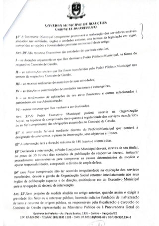 PROJETO DE Lei 36/2019