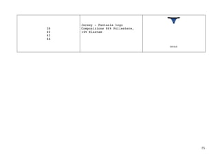 75	
38
40
42
44
Jersey - Fantasia logo
Composizione 86% Poliestere,
14% Elastam
	
	
	
	
	
	
	
	
	
	
	
	
	
	
	
	
	
	
	
	
	
	
	
 