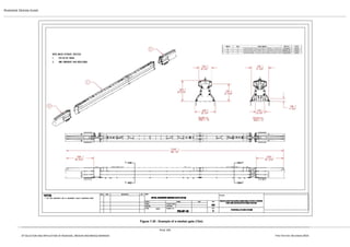ROADSIDE DESIGN GUIDE
Figure 7.35 - Example of a median gate (12m)
PAGE 194
07 SELECTION AND APPLICATION OF ROADSIDE, MEDIAN AND BRIDGE BARRIERS FIRST EDITION -DECEMBER 2016
 