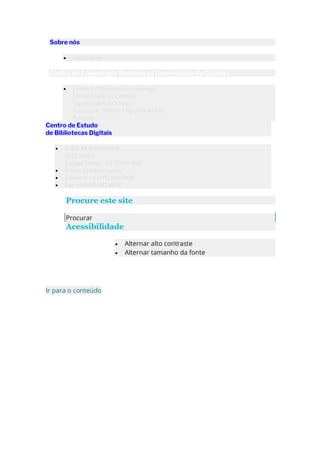 Sobre nós
• Nosso time
Centro de Arqueologia Marítima da Universidade de Coimbra
• Centre for Maritime Archaeology
Universidade de Coimbra
Figueira da Foz Campus
R. Graça 9, 3080-014 Figueira da Foz
Portugal
Centro de Estudo
de Bibliotecas Digitais
• Texas A&M University
3112 TAMU
College Station, TX, 77843, EUA
• E-mail: csdl@tamu.edu
• Telefone: +1 (979) 845-3839
• Fax: +1 (979) 847-8578
Procure este site
Procurar
Acessibilidade
• Alternar alto contraste
• Alternar tamanho da fonte
Ir para o conteúdo
 