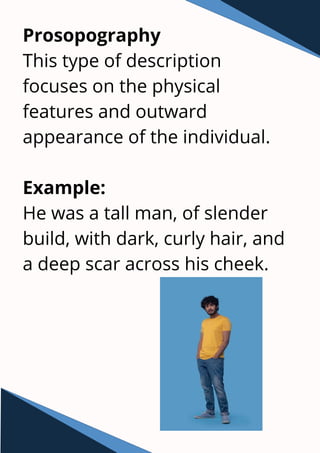 Comprehensive Guide to Types and Uses of Literary Description | PDF